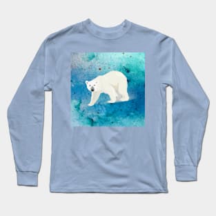 Polar bear (bg) Long Sleeve T-Shirt